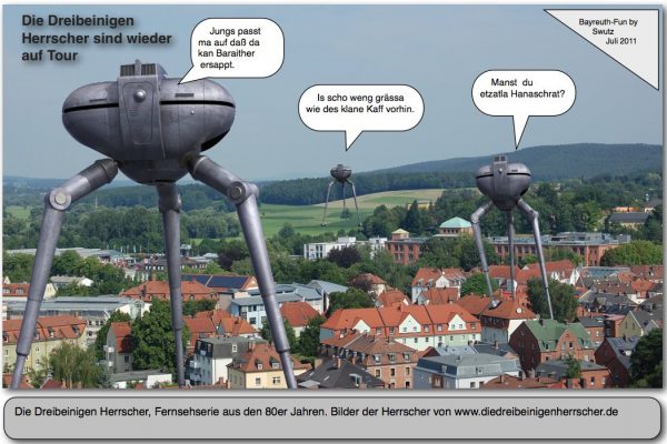 Fotomontage von Sven L. auf der The Tripods FanClub Seite